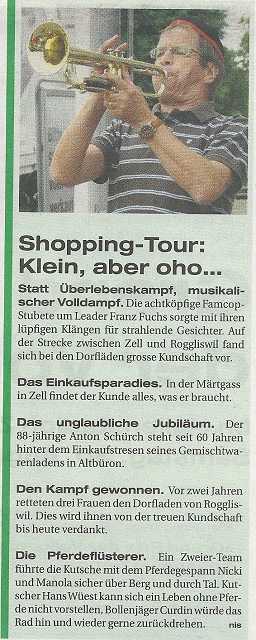 Bild in Shopping Tour Willisauer Bote